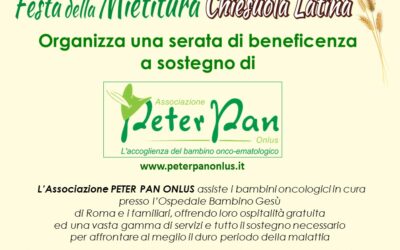 “Festa della Mietitura ” a Latina per Peter Pan