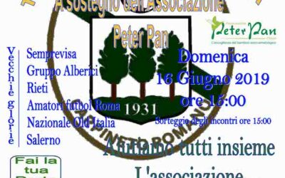 Carpineto Romano: torneo di calcio per Peter Pan il 16 giugno