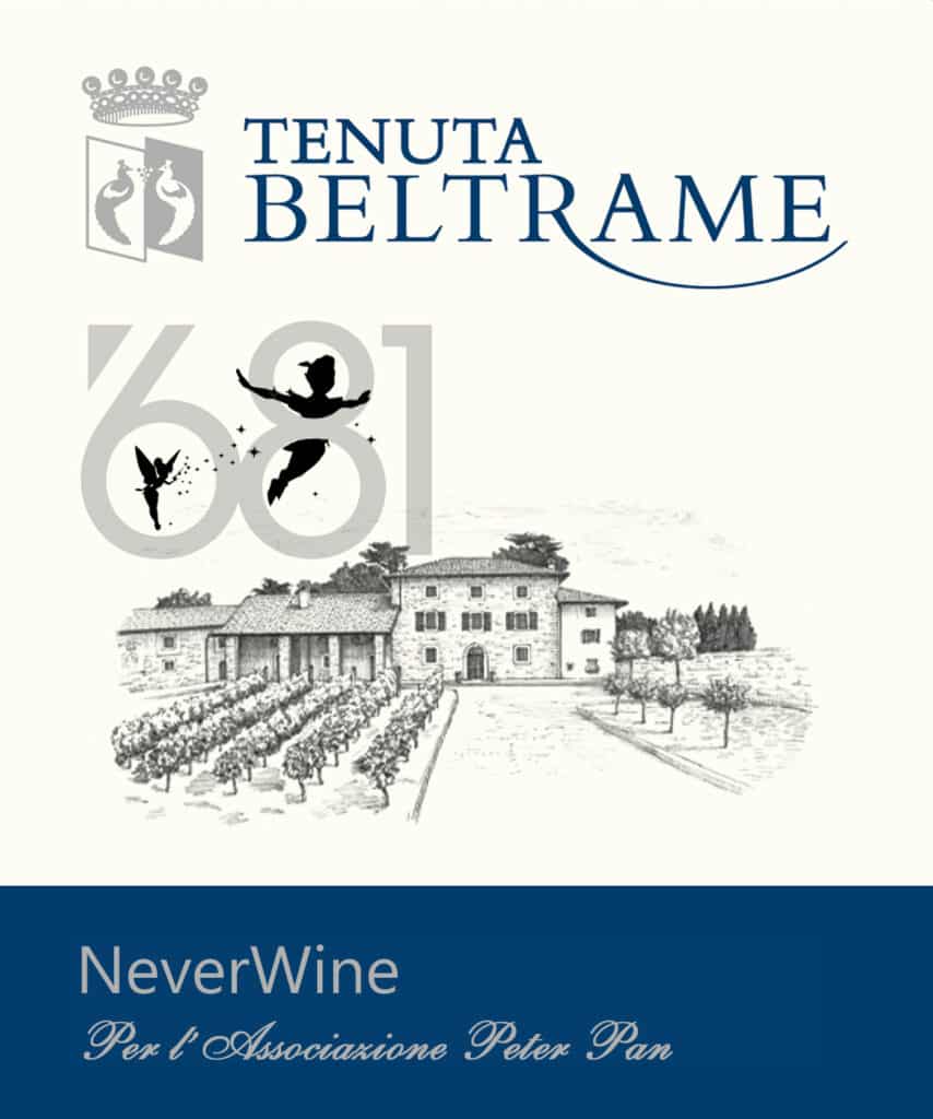 Tenuta Beltrame never wine a sostegno di Peter Pan