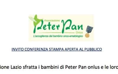 La Regione Lazio sfratta i bambini di Peter Pan Onlus e le loro famiglie