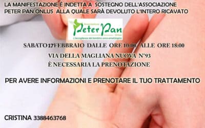 17 febbraio: una giornata di Shiatsu a sostegno di Peter Pan