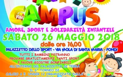 Happy Campus: sesta edizione a Fondi dell’evento per bambini a sostegno di Peter Pan