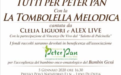 Tombolella Melodica: 5 gennaio Ostia a sostegno di Peter Pan